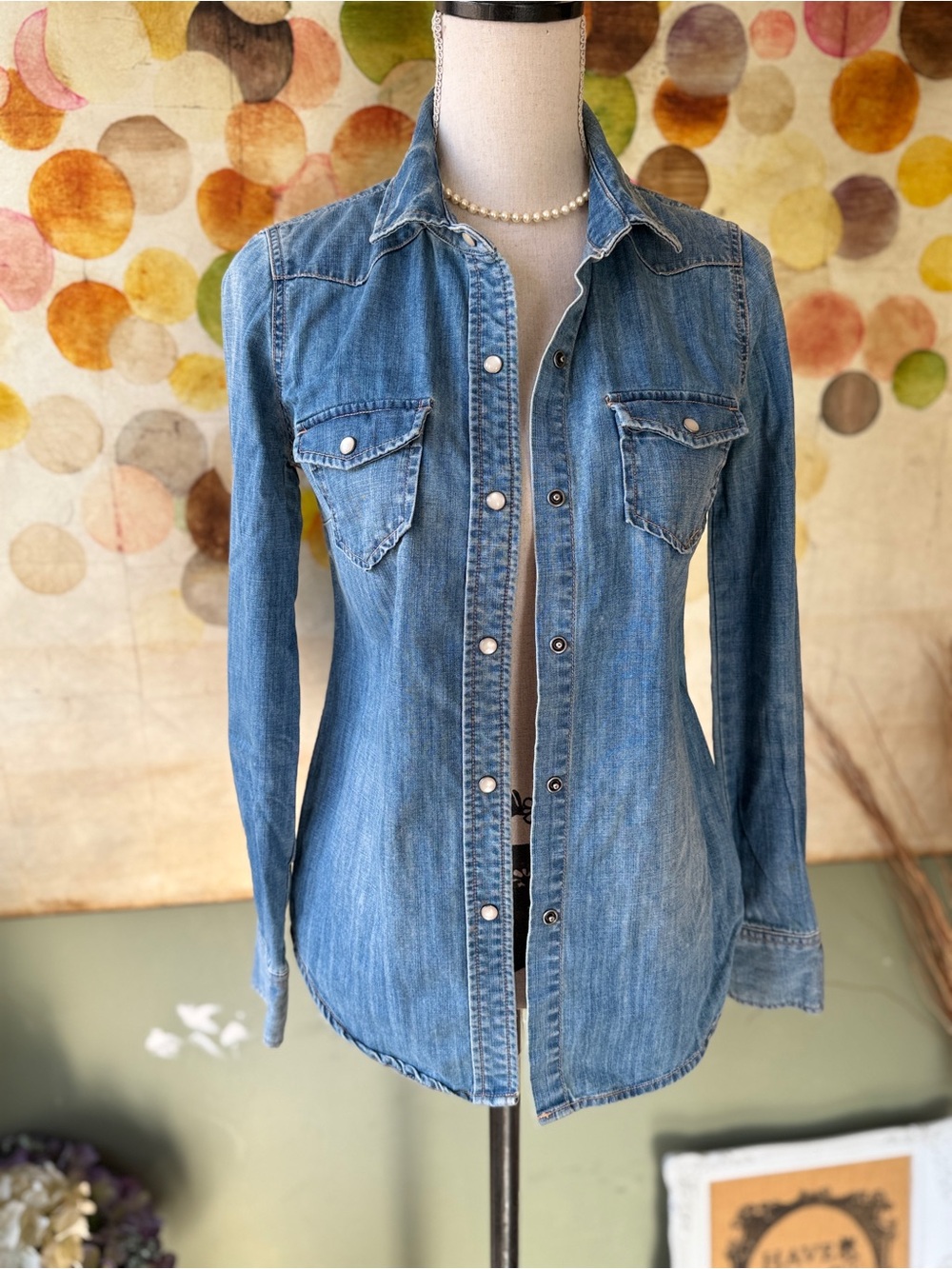 J. Crew Denim Button-Front Shirt - Picture 11 of 14